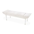 thumbnail image 4 of La Marisia Chenille Accent Bench - Tranquil/Creamy Pearl, 4 of 7