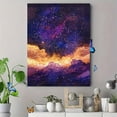 thumbnail image 4 of Galaxy Starry Sky Decorative Painting/Canvas Art， Perfect for Living Room， Bedroom， Office， Dining Room， Study Room， Hallway， Entryway， Apartment， Dorm， Den， Above Bed， Fireplace， or Gallery Wall., 4 of 8