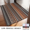 thumbnail image 3 of Bohemian Retro Floral Non-Slip Entryway Door Mat,Boho Indoor Decor Durable Low Plush Door Mat,Washable Welcome Rug for Patio Hallway Home Decor 20x32 Inches, 3 of 7