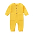 thumbnail image 3 of Aboser Baby Boys Girls Footless Pajamas Cotton Jumpsuits Unisex Infant Button Down Romper Sleep Onesie Clothes Playwear PJs, 3 of 4