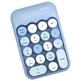 thumbnail image 1 of numérico inalámbrico, numérico de contabilidad financiera de 18 teclas para escritorio Color mezclado azul jinwen teclado numérico, 1 of 6