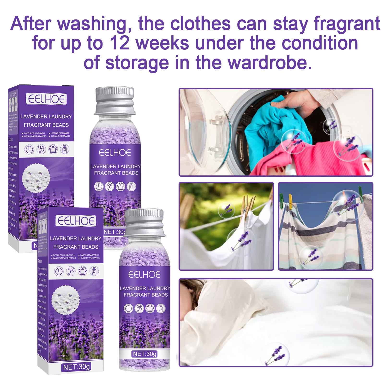 Kuluzego 2Pc Lavender Laundry beads Scent Booster beads for Washer, Calm, Lavender Sales