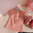 thumbnail image 4 of kpoplk Girls' Short Sleeve Shirts Kids Crewneck T-Shirts Summer Tops Basic Tees 5-14 Years(Pink,4-5 Y), 4 of 5