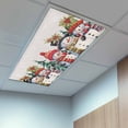 thumbnail image 2 of 3 Pack Christmas Hat Fluorescent Light Covers for Ceiling Lights Snowman Magnetic Ceiling Light Covers Overhead Light Filters for Office Classroom Home, 2 of 9