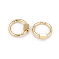 thumbnail image 2 of Brass Screw Carabiner Lock Charms for Necklaces Making Quick Links Round Ring Golden 20x19x2mm Screw: 6x5.5mm, 2 of 7
