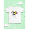 thumbnail image 3 of Cute Ghost With Spooky Balloons T-Shirt Infant -Image by Shutterstock,  18 Months, 3 of 4
