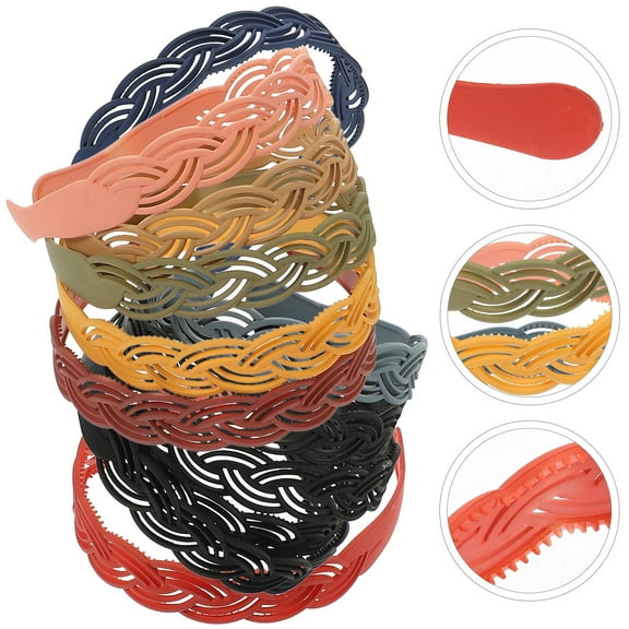 FRCOLOR Elegant Teeth Design Headbands for Women Lightweight Plastic Assorted Color One Size Fits All