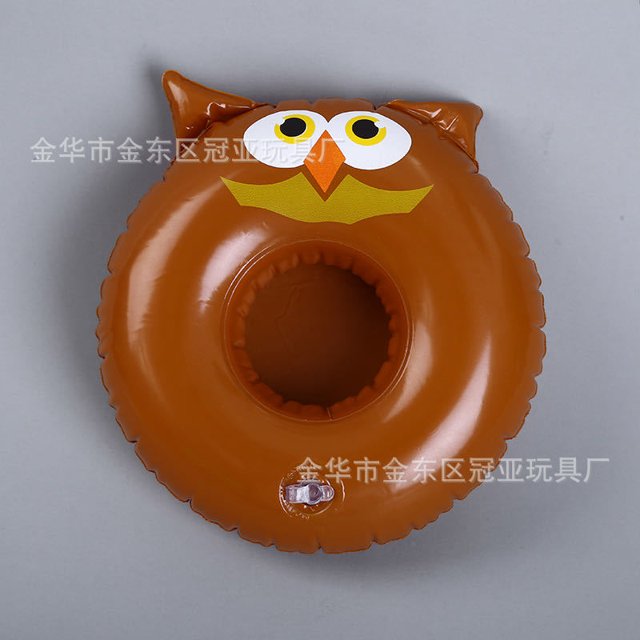 现货pvc充气独角兽杯座 火鸟杯垫 充气水上漂浮饮料杯托杯座as the picture Deng Xun unisex