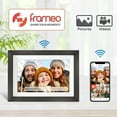 thumbnail image 2 of 10.1 Inch WiFi Digital Picture Frame with HD Touch Screen, Auto-Rotate, 16GB Memory,  Photo Sharing Gift for Family, 2 of 6