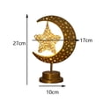 thumbnail image 3 of Lámpara de escritorio con luz LED y estrella para Ramadán, luz de noche elegante para Eid Mubarak, luz de noche para cafetería, hogar, restaurante, apartamento, día de la No ahuecado, 3 of 8