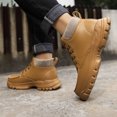 thumbnail image 6 of GLYGML Leather Mid-Top Work Boots - Non-Slip Durable Outdoor Boots Product Title, 6 of 6
