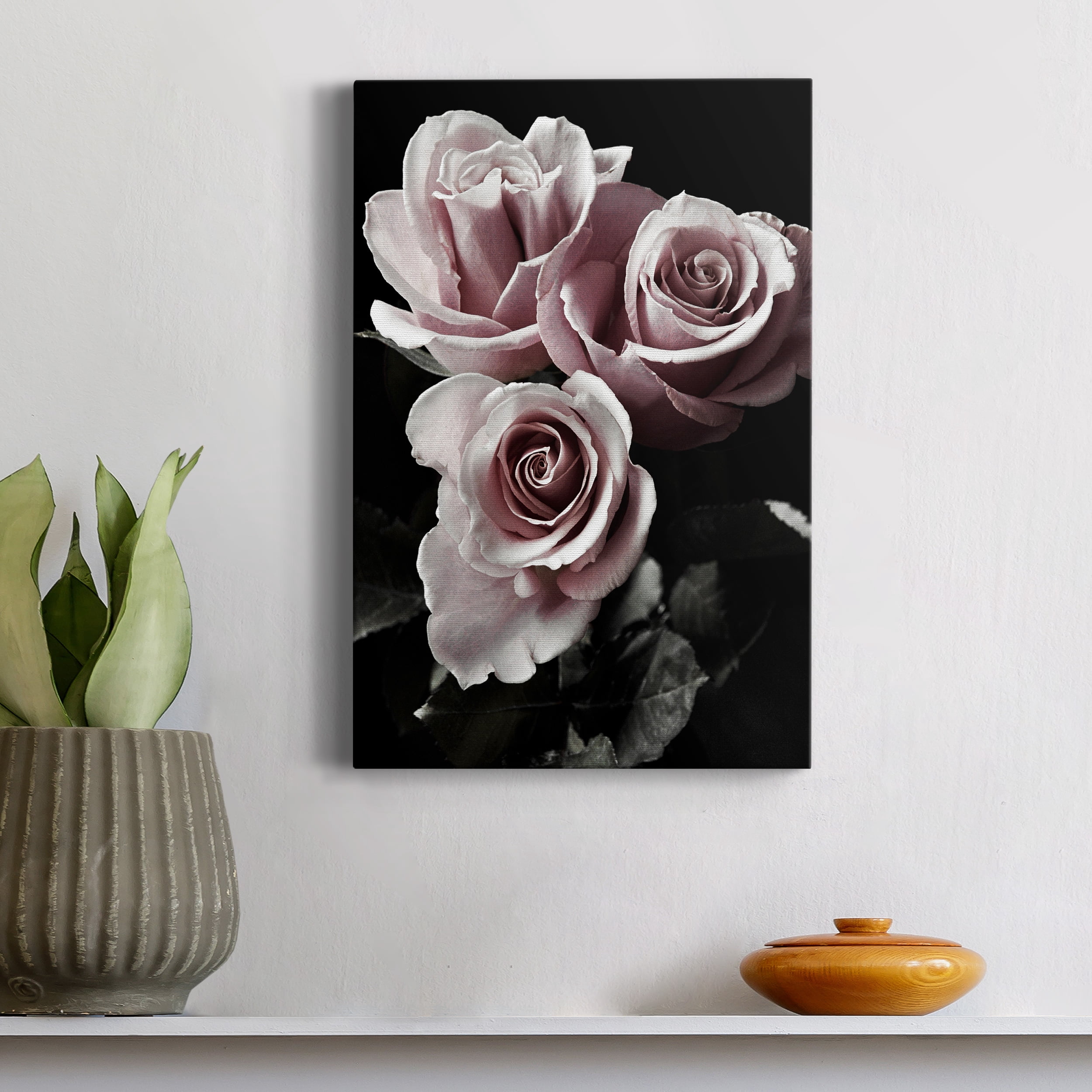Rose Noir I Premium Gallery Wrapped Canvas - Ready to Hang - 40 x 60