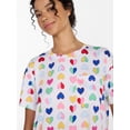 thumbnail image 5 of Joyspun Women's Dreamy Soft Collection Short Sleeve Sleepshirt, Sizes S/M-2X/3X, 5 of 6