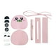 thumbnail image 4 of Kit para hacer bolsos de cuero DIY, bolso de mujer, bolso tejido, bolso de hombro, material de costura Rosado, 4 of 9