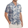 thumbnail image 3 of GIRUNS Men's Hawaiian Beach Short Sleeve Button Up Shirt Tropical Cuban Collar Casual Shirt, 3 of 5