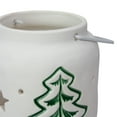 thumbnail image 4 of Northlight 4" White and Green Christmas Votive Candle Holder, 4 of 4
