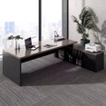 thumbnail image 3 of Corner Height Office Desk Meeting Organizer Reception Storage Standing Desk Drawer Escritorio Gaming Office Desk Decoration My Lux Decor Round, 3 of 27