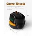 thumbnail image 5 of Charger Stand Compatible with Apple Watch Series 49/46/45/44/42/41/40/38mm iWatch Ultra2/Ultra/10/9/8/SE2/7/6/SE/5/4/3/2/1,Cute Duck Silicone Dock,Supports Night Stand Mode,Black, 5 of 14