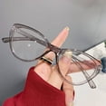 thumbnail image 2 of Gafas retro de estilo coreano con montura de ojo de gato, gafas planas, gafas antiazules para mujer, 2 of 6