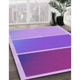thumbnail image 3 of Ahgly Company Machine Washable Indoor Round Transitional Bright Lilac Purple Area Rugs, 3' Round, 3 of 7