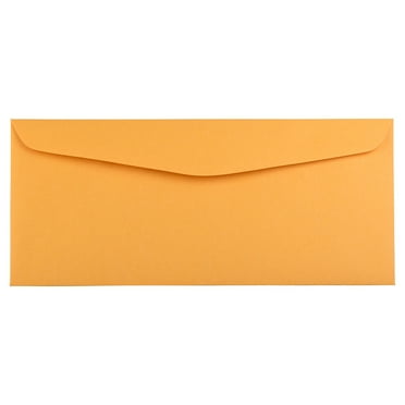 JAM Paper #14 Envelopes, 5 x 11 1/2, Brown Kraft Manila, 100 per Pack