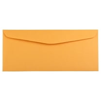 JAM Paper #14 Envelopes, 5 x 11 1/2, Brown Kraft Manila, 50 per Pack