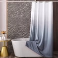 thumbnail image 2 of Ombre Shower Curtain Sets for Bathroom Accessories Fabric Polyester Waterproof Modern Shower Curtain Liner with 12 Hooks Grey W72xL72, 2 of 6