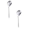 thumbnail image 1 of Oleegame 2PC Kitchen Utensils Set 304 Stainless Slotted Spoon Long Handle Pepper Big Slotted Spoon Home Kitchen Drain Oil Hot Pot Slotted Spoon Dredge Oil Silver, 1 of 9