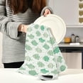 thumbnail image 5 of Coolnut 6 Pack Green Fish Lattice Kitchen Towels, Soft Highly Absorbent Dish Towels Reusable Tea Towels Set, 28"x 18", 5 of 6