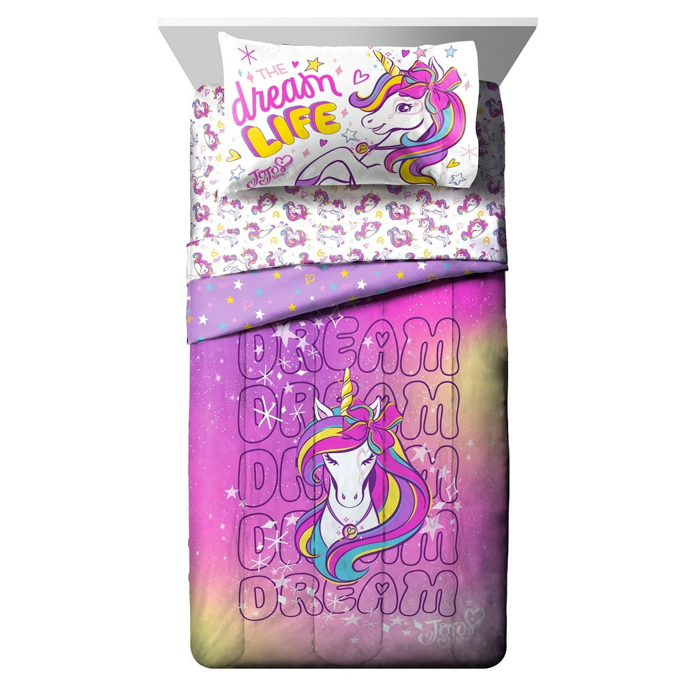 Jojo Siwa Dream Unicorn Kids Bed in a Bag Bedding Set