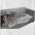 thumbnail image 6 of Winter Soft Flannel Fleece Blanket, Bench in the Park on a Snowy Cold Winter Day in Storm Wind Blizzard Holiday Picture, Cozy Plush for Indoor and Outdoor Use, 60" x 80", White Brown, by Ambesonne, 6 of 6