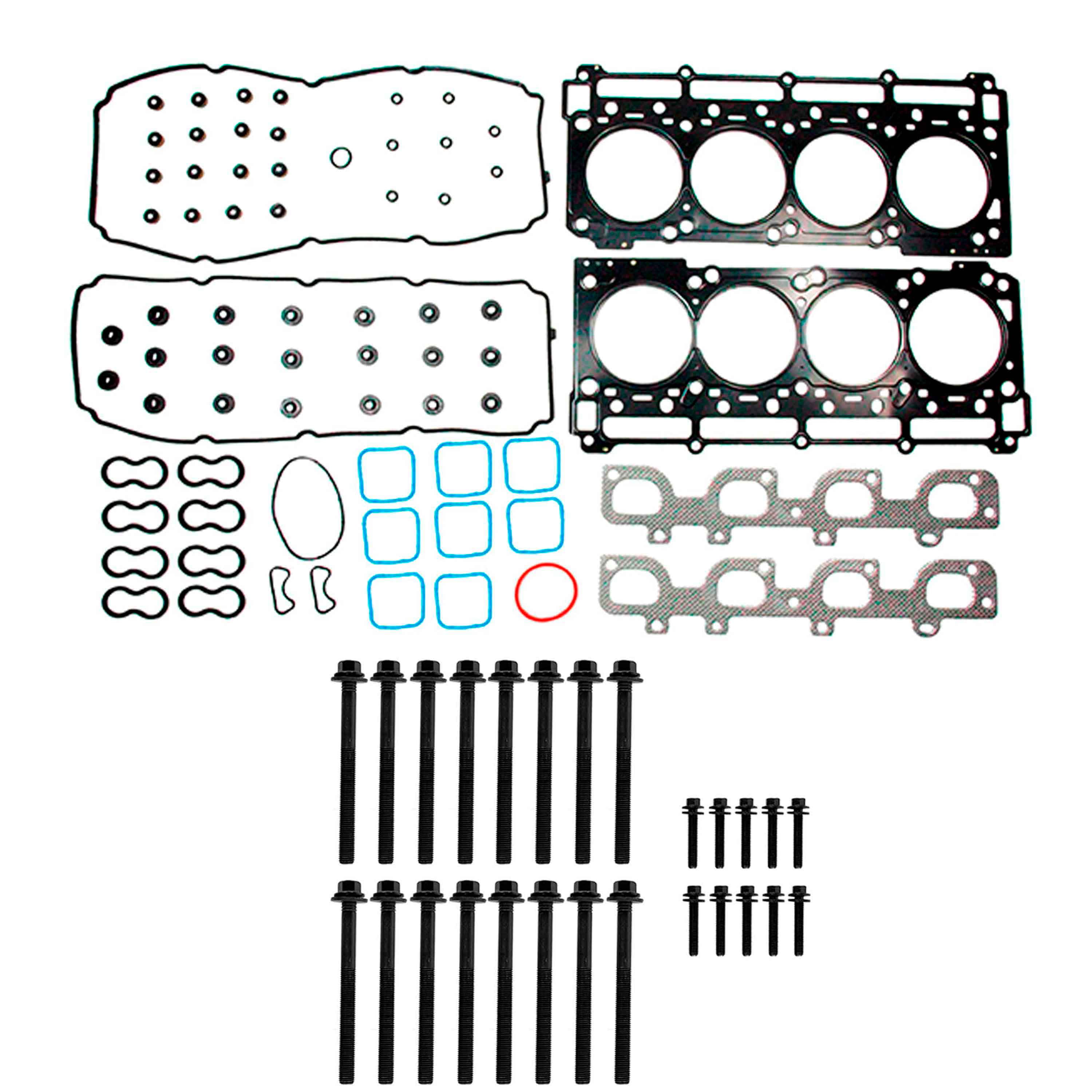 DNJ HGB4279 Cylinder Head Gasket Set with Head Bolt Kit Fits Cars & Trucks 11-22 Dodge 6.4L 16V OHV