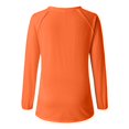 thumbnail image 5 of Pxiakgy Football Shirts for Women 2025 Cute Graphic Print Fall Sweatshirts V Neck Long Sleeve Football Sweatshirts Game Day Heart Football Pullover Tops Mom Shirts Rugby Heart Print T Shirt Orange L, 5 of 6