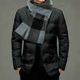 thumbnail image 4 of Bufanda larga y suave de invierno para hombre, bufanda con borlas a cuadros, bufandas clásicas suaves para clima frío, bufanda tipo manta navideña, regalos, 4 of 5