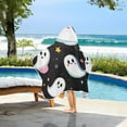 thumbnail image 3 of Yayeee Kids Hooded Towels Toddler Soft Absorbent Beach Bathing Wrap 50" x 23.5", White Halloween Ghost, 3 of 5