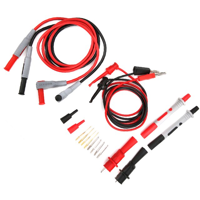Kit de sonda de prueba, kit de prueba de cable P1308B Kit de prueba de cable Conector banana a gancho de prueba Confiable y duradero