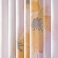 thumbnail image 2 of 2 Pieces Hand Drawn Floral Print Living Room Curtains Width 150cm (Height 225cm, Orange), 2 of 5
