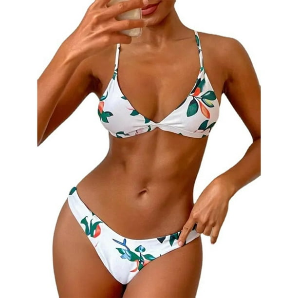 PMUYBHF Female Plus Size Bikini Underwear Size 11 Printed Bikini