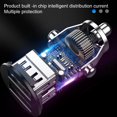 thumbnail image 4 of Vehicle Charging Head USBCharging Phone Fast Double USB 6 System Intelligent Distribution for Car,Business Car,Sports Car Black, 4 of 9