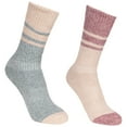 thumbnail image 1 of Trespass Womens Walking Socks Anti Blister Tacter Inner Lining 2 Pack Hadley, 1 of 1