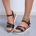 thumbnail image 4 of Summer New Fish Mouth Retro Wedge Heel Platform Sandals Womens Roman Shoes, 4 of 9