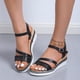 thumbnail image 4 of Novedad de verano, sandalias con plataforma de tacón de cuña Retro Boca de pescado, zapatos romanos para mujer Wmkox8yii sa5040, 4 of 6