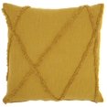 thumbnail image 1 of homeroots Décor 386311 Moutarde Foncée Détail Shaggy Abstrait Jeter Oreiller, 1 of 1