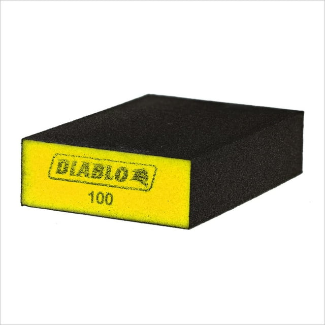 Bloque de Lijado Diablo Plano Amarillo Paquete de 3