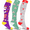 Red/Green/Purple, variant on Extreme Fit Knee High Women's Compression Socks -Medical Designs, 3 Pack