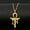 Ankh Cross, variant on Egyptian Gold Eye of Horus Ankh Cross Pendant Necklace Protection Jewelry 24"-Eye of Horus