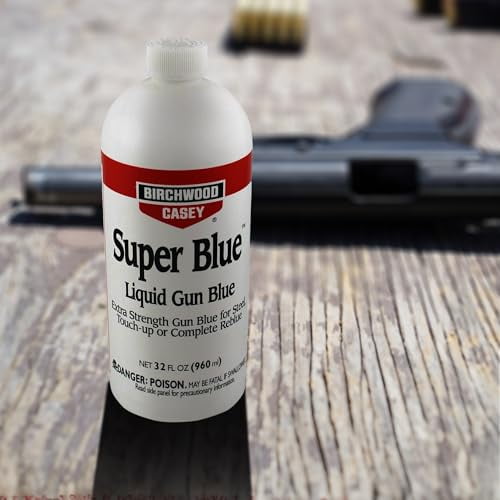 Super Blue Liquid Gun Blue - Double Strength for Rifles, Pistols, Revolvers, Shotguns and Other Firearms