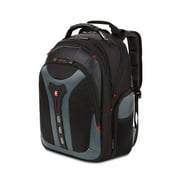 Swiss Gear Wenger Pegasus 85% Polyester 17inch Laptop bag Backpack with Tablet and eReader Pocket. Black/Blue
