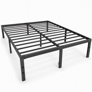 EDX 12" Metal Platform Bed Frame, King