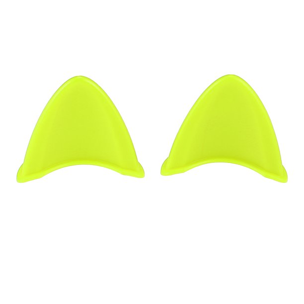 2 Piezas Gato Orejas Estilo Accesorios Casco Pegatina para Motocicleta Verde